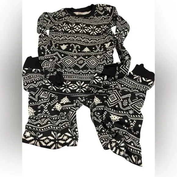 PJ Place Black and White Kids Pajama Set - Picture 7 of 9